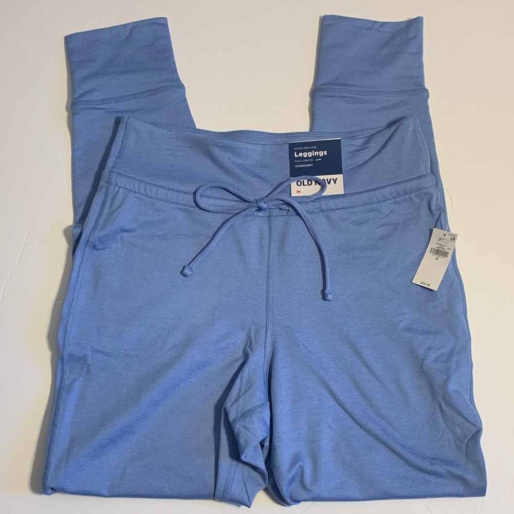 New with tags size medium, Old Navy Light Blue Drawstring Leggings